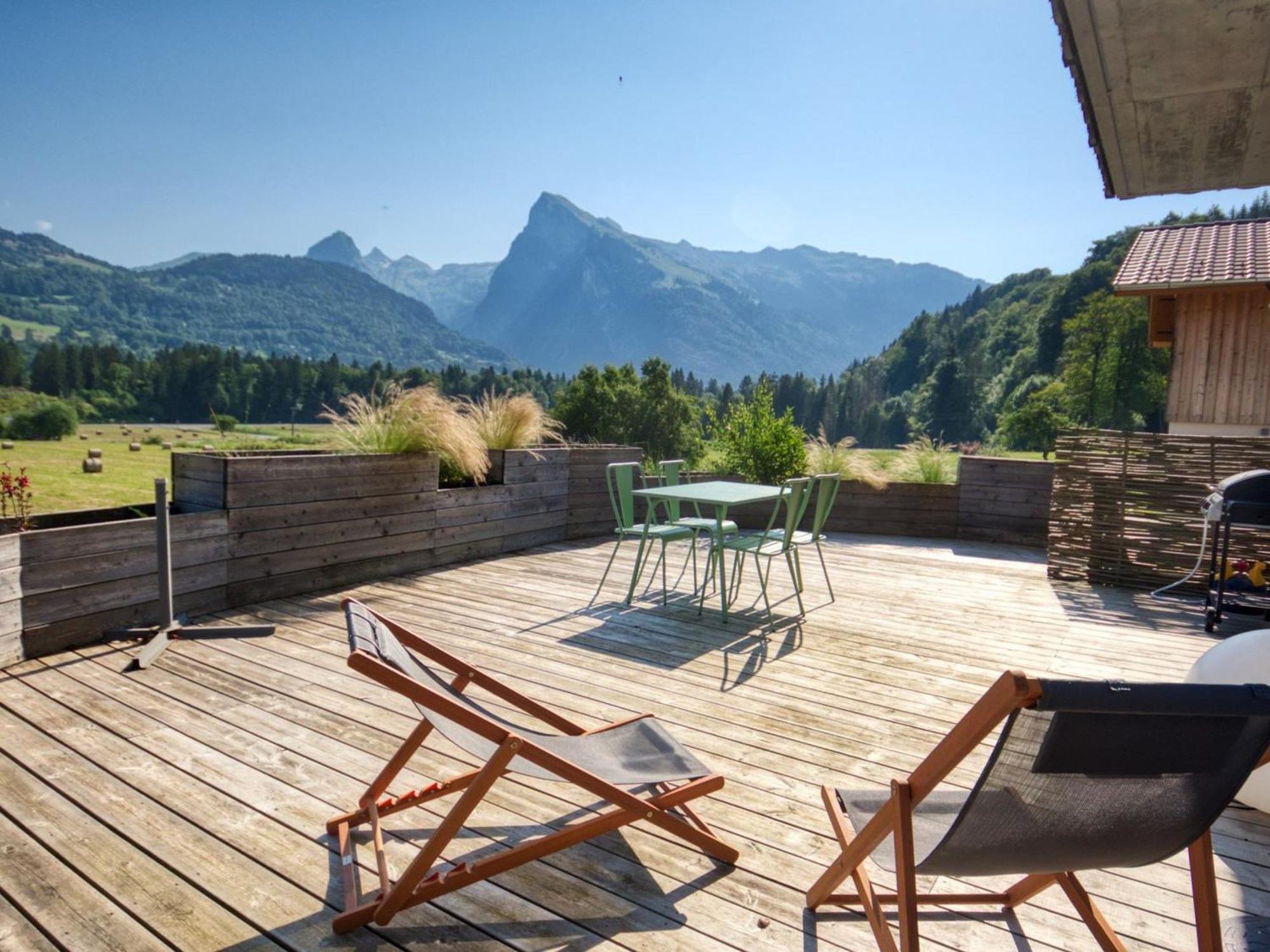 Duplex 2 Chambres Avec Grande Terrasse, Animaux Acceptes, A Samoens - Fr-1-642-77 Exterior foto